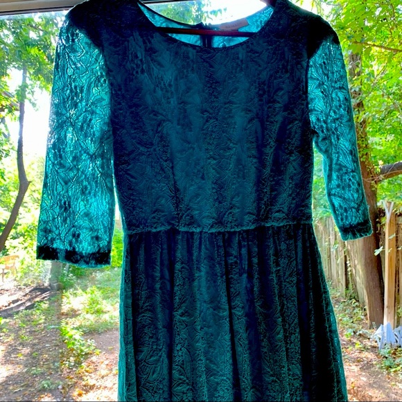 REMAIN Lace Dress Turquoise size M - Picture 14 of 14